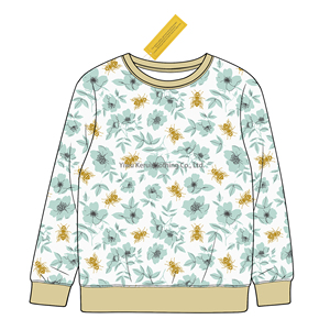 Maglietta a Maniche Lunghe Kerui Autumn Princess per Bambine, Felpa con Collo Tondo in <span class=keywords><strong>Cotone</strong></span> con Motivo Floreale Carino - Product Image 5