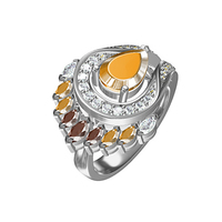 Baoyy CAD — bague Tribal, bijoux personnalisés, pierres, plumes, colorés