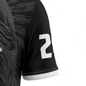 Camiseta de Fútbol con Diseño Retro Artístico, Estampado Digital en Manga Larga, Detalles de Números Únicos, Secado Rápido y Transpirable 100% - Product Image 2