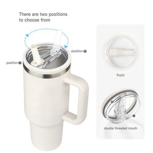 Couverture de remplacement pour gobelet Stanley anti-fuite de 40 oz avec couvercle à paille rabattable, accessoire de vaisselle pour tasse Stanley - Product Image 6