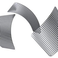 Tôle perforée en acier inoxydable à trous ronds, plaque perforée en acier inoxydable pour la décoration industrielle, plaque en maille métallique
