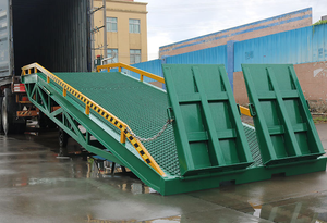 Adjustable <b>Mobile</b> 5-<b>15t</b> Warehouse <b>Yard</b> Hydraulic <b>Mobile</b> Container Load Loading <b>Ramp</b> - Product Image 2