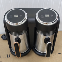 Chaudière à café électrique, machine à café turque, cafetière automatique à double tasse en acier inoxydable