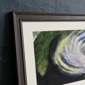 LANDSCAPE EMBROIDERED WALLART-BROWN Abstract Galaxy Swirl Wall <b>Art</b> | Framed Cosmos <b>Painting</b> (48 CM X 36.5 CM) - Product Image 5