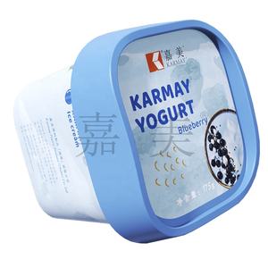 Vaso de yogur de plástico con tapa y cuchara incluida, 4 onzas (125 ml), vaso cuadrado de PP para delicateses, mini vaso de yogur, vaso para envasado con diseño de etiquetado en molde. - Product Image 4