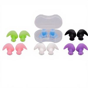 Tapones para los Oídos de Silicona Personalizables, Espiral para Natación, Impermeables, para Baño, Buceo, Anti-Asfixia, Juego Profesional con Pinza Nasal - Product Image 1