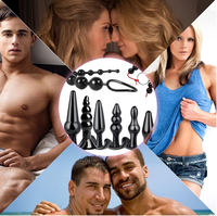Ensemble de 6 Plugs Anaux et Dilatateurs en ABS, 100% Étanche, Masseur Anal pour Hommes et Femmes - Vente Flash