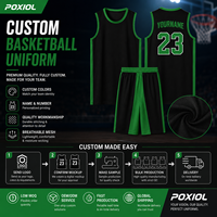 Conjunto de Uniforme de Baloncesto Personalizado, Camiseta y Pantalones Cortos de Malla Transpirable, Nombre y Número del Equipo Personalizados para Clubes Europeos, Escuelas y Academias