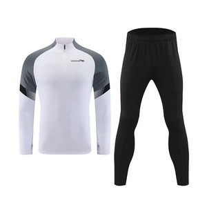 Tuta <span class=keywords><strong>da</strong></span> Allenamento <span class=keywords><strong>Calcio</strong></span> Premium Qualità Thailandese 2025 con Set Eleganti, Tuta Sportiva con Mezza Zip, Abbigliamento Sportivo Caldo - Product Image 3