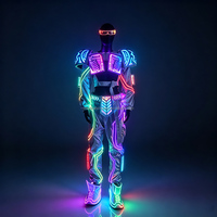 Costume de scène LED programmable avec logo personnalisé, costume de robot lumineux pour boîte de nuit, festival, défilé, spectacle de danse, événement, fête