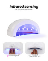 SUN X5 Plus Séchoir à ongles UV LED, Lampe à ongles LED, Lampe UV pour le durcissement de tous les vernis à ongles en gel, Séchoir à ongles professionnel avec capteur infrarouge