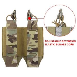 Tactical 500D Nylon 8 Layer Tegris 5.56/7.62 AR Double Mag Pouch Laser Cut Carrier Molle Pouch <b>Holder</b> <b>Magazine</b> - Product Image 6