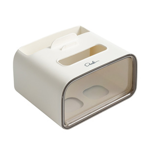 Ouyouke Multifunctional Tissue Box With Remote Storage Patented Design For Living Room Use - Product Image 1