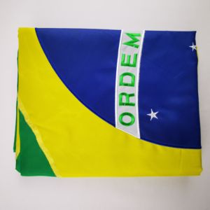 Bandiera del Brasile Personalizzata 3x5ft in Nylon 210D Ricamata, Produzione Diretta - Product Image 4