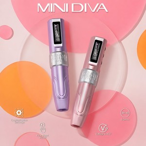 เครื่องสักแบบถาวร popu <span class=keywords><strong>MINI</strong></span> <span class=keywords><strong>Diva</strong></span> 2V เครื่องสักแบบไร้สายแรงกระแทกลายพราง SMP PMU เครื่องแต่งหน้าถาวร - Product Image 4