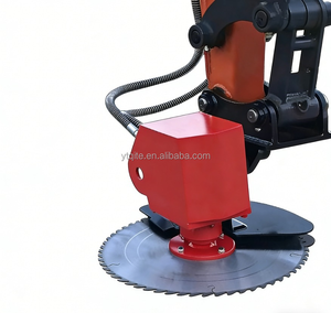 Tête de scie hydraulique professionnelle pour l'abattage d'arbres, moteur pour excavatrice 5-9T, accessoire de tête de scie circulaire certifié CE pour l'exploitation forestière - Product Image 4