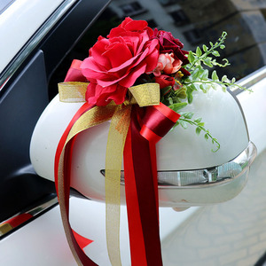 Seat Flower <strong>Decoration</strong> Flower <strong>Car</strong> Decor <strong>Wedding</strong> Silk Flowers <strong>Wedding</strong> - Product Image 3