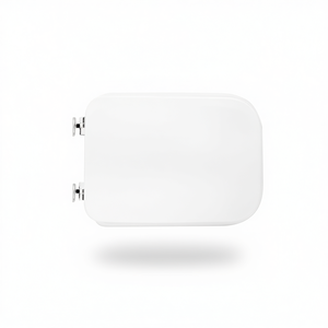 Asiento de Inodoro Blanco con Cierre Suave, Forma Redonda, Diseño Minimalista, Material Plástico para Baño - Product Image 3