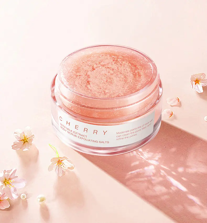 Gommage Corps Skin Smoothing Whitening Melk Cherry Dode Zee Zout Scrub Body Exfoliërende Verzachten Hydrateren Badzout Body Scrub