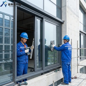 Ventana Corredera Moderna <span class=keywords><strong>de</strong></span> <span class=keywords><strong>Aluminio</strong></span> con Doble Vidrio Templado y Diseño <span class=keywords><strong>de</strong></span> Rejilla para Hogar, Apartamento, Hotel y Uso Exterior con Aislamiento Térmico - Product Image 5
