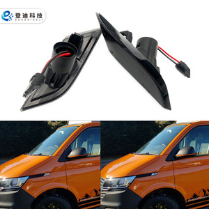 Intermitentes Laterales para Volkswagen Transporter VI T6, Carcasa Negra, Luz Amarilla, Pieza OEMW PZ658 - Product Image 4