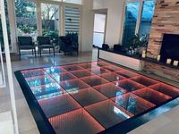 Équipement d'éclairage de scène LED 5050RGB 3 en 1 15W Lumière de piste de danse magnétique IP55 Contrôlée par DMX512 Verre trempé 500KG/m2