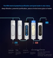 Système de filtration d'eau électrique sans réservoir pour comptoir, auto-nettoyant, 5 étapes de filtration, intelligent, pour camping-car et usage domestique - Eau potable économique