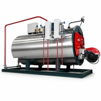 Chaudière à vapeur horizontale automatique à condensation au gaz/au mazout 5,5T/h, haute efficacité énergétique, économie d'énergie industrielle