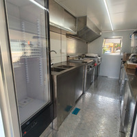 Carro de comida rápida con concesión de pizza personalizada, camión de comida móvil con remolque y cocina completa equipada