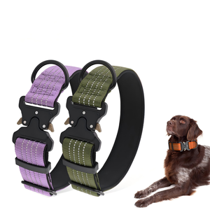 High Quality Nylon Reflective Pet <b>Collars</b> Adjustable Breathable For <b>Dog</b> Night Walking Safely - Product Image 2