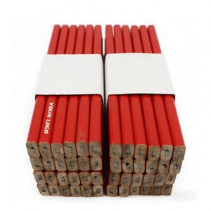 Lápices Planos de Madera de Tilo de 24 cm con Forma Cuadrada Personalizados para Carpintero, Lápiz de Construcción - Product Image 1