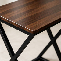 Nest-Kaffeetische für Wohnzimmer Kleiner Eck-Sofatisch Walnuss Beistelltisch-Set 3-teilig Luxus
