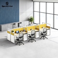 Bureaux de centre d'appels commerciaux partitionnés de style industriel SpaceUnited pour 6 personnes