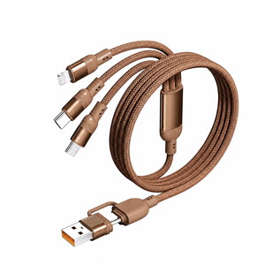 Câble de charge rapide USB C SUNGUY en nylon tressé 3 en 2 100W, câble d'alimentation de type C pour téléphone, ordinateur portable et utilisation en voiture - Product Image 3