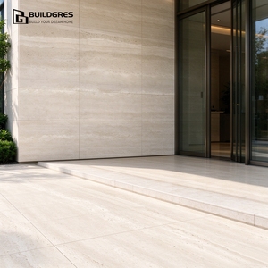 Piastrelle in Gres Porcellanato Effetto Travertino 20mm, Antiscivolo, Opache, 600x600mm per Uso <span class=keywords><strong>Esterno</strong></span>, Hotel e Resort - Product Image 5