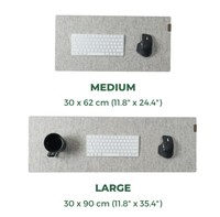 Tapis de bureau en feutre et liège Tapis pour ordinateur portable Tapis de bureau extra large en laine naturelle