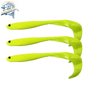 Kostenlose Probe Kunststoff Soft Bait Angel köder 125mm 6,4g Troll ing Flasher Kunststoff Gummi Forellen köder