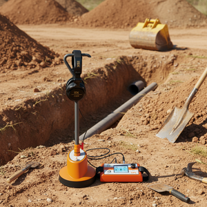 เครื่องตรวจหาตำแหน่งจุดเสียสายเคเบิลใต้ดินแบบ Heavy Duty พร้อมระบบวิเคราะห์เสียงหลายฟิลเตอร์, เซ็นเซอร์ไมโครโฟนแบบติดพื้นดิน, สำหรับซ่อมแซมสายไฟใต้ดินในเขตเมือง - Product Image 1