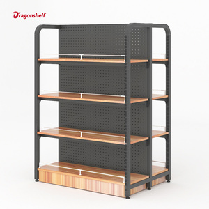 <span class=keywords><strong>Miniso</strong></span>-estantes de madera para supermercado, expositor al por menor, gran oferta, estantería estacionaria para tienda - Product Image 2