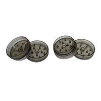 Offre Spéciale – Moulin à Herbes Manuel en Plastique 2 Pièces, 30 mm, 2 Couches, Personnalisable, Coloré, avec Logo OEM, Style Moderne, Portable, Haute Qualité