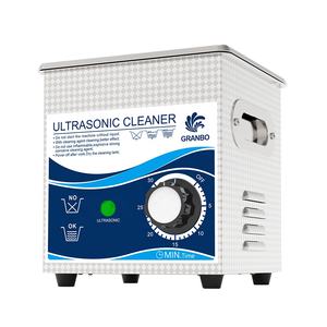 Granbo-limpiador ultrasónico de acero inoxidable, máquina de limpieza, 2L, temporizador mecánico, 60W de potencia - Product Image 1