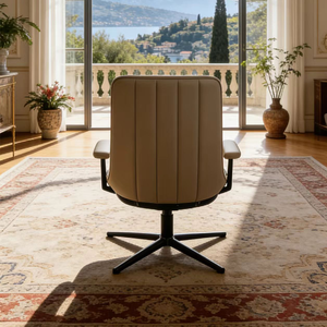 Silla de Oficina Ergonómica de Respaldo Alto, Altura Ajustable, Acolchada, Giratoria, Asiento de Trabajo, Tela Cómoda, <span class=keywords><strong>Sillones</strong></span> para Dormitorio - Product Image 3