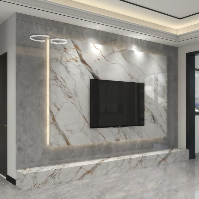 Artificial Stone Tv Background Wall Slab Marble Faux Stone Wall Panels