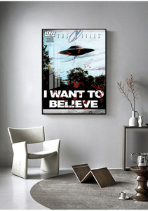 Tôi Muốn tin bạn <span class=keywords><strong>x</strong></span> tập tin TV chơi hình ảnh cho trang trí phòng khách truyền cảm hứng Áp phích văn phòng nghệ thuật thủy tinh trang trí tường sơn - Product Image 5