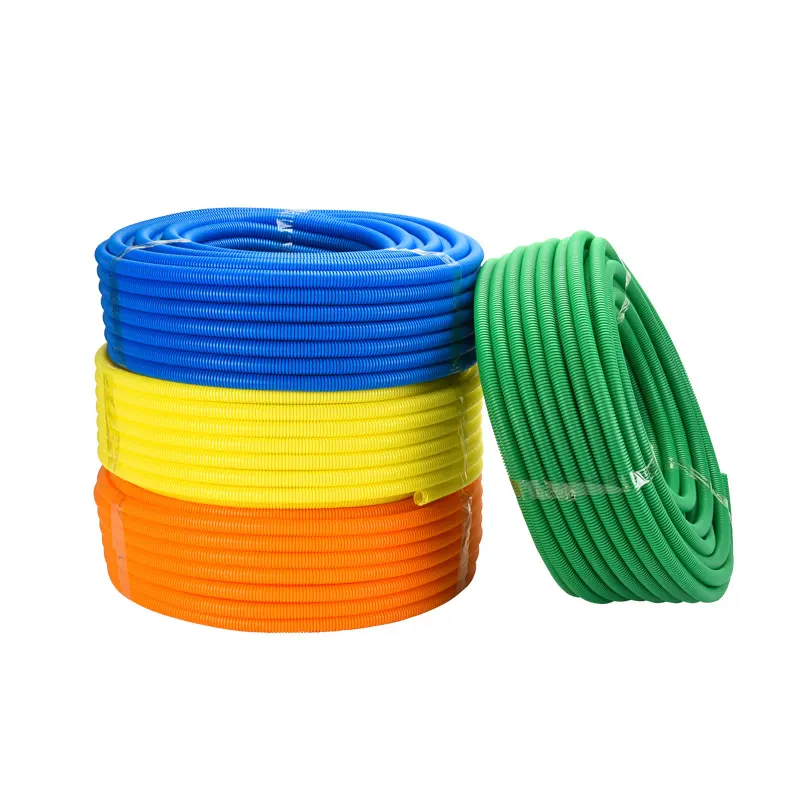 AD7 Black Polypropylene Tube Flame Retardant PP 25 mm Corrugated Plastic Flexible Conduit Pipe for Electrical Wiring Protection