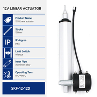 Actionneur linéaire à courant continu 150N 12W 12V 24V à cycle de vie long, IP54, silencieux, haute stabilité, moteur électrique pour hotte aspirante