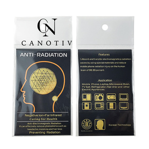 Bio Energy Anti Radiation Mobile Phone Sticker Plated 24K Gold Trigonometry Stickers para electrodomésticos Computadora - Product Image 1