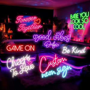 Letrero LED de Neón Personalizado 'Hasta que la muerte nos separa', Luz de Fondo para Decoración de Recepción de Bodas - Product Image 6