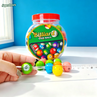 Permen Karet Billiard Fruity Bubble Gum Bermotif Meja Biliard 8g Per Buah Kemasan Stoples 100Pcs Permen Karet Anak Novelty Grosir