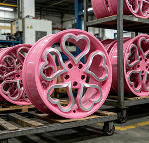 Jantes forgées en forme de cœur rose mignonnes de 17, 18, 19, 20, 22, 23 pouces, jantes 5x112, 5x114.3, jantes 5x120 pour <span class=keywords><strong>Jeep</strong></span> Wrangler <span class=keywords><strong>JK</strong></span> JL - Product Image 6